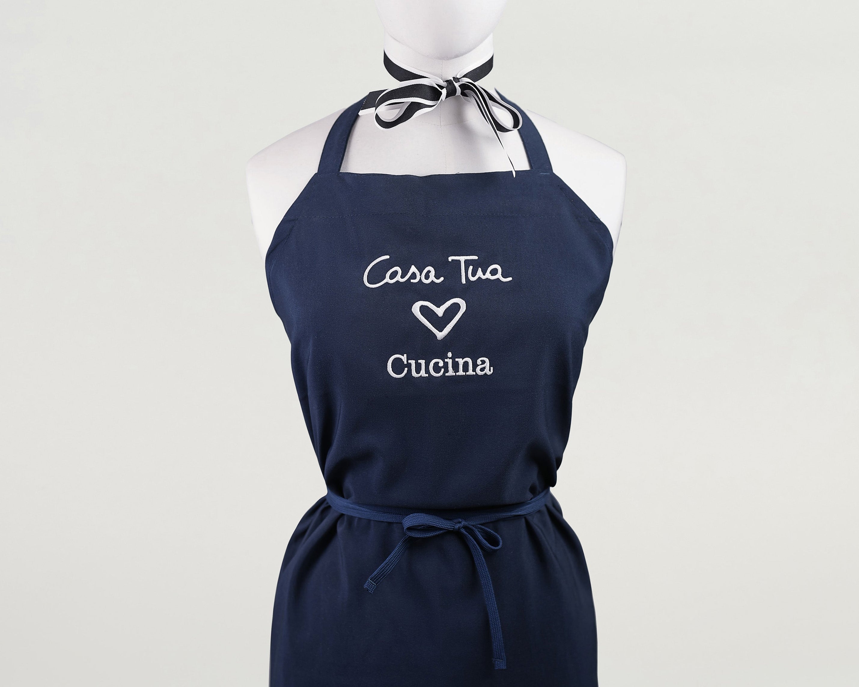 Casa Tua's Blue Kitchen Apron Casa Tua Cucina Casa Tua's Blue Kitchen Apron Casa Tua Cucina