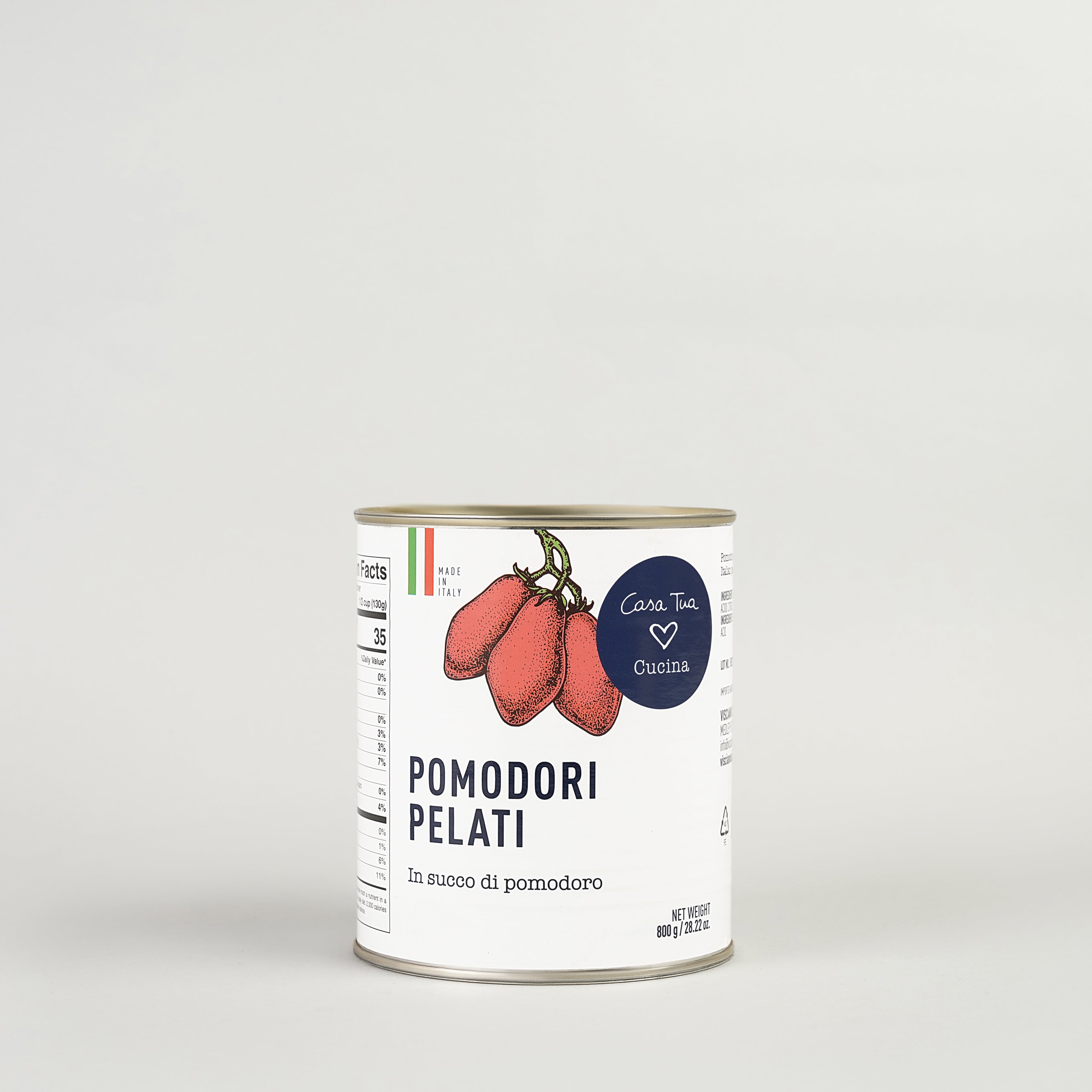 WHOLE PEELED TOMATOES WITH BASIL FROM APULIA 3kg